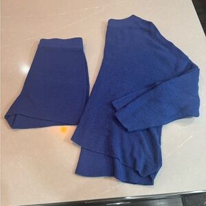 free people malibu sweater set blue sz s